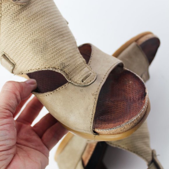 Miz Mooz Maisie Wedge Sandals in SAGE - Size EU 38 / US 8 Discontinued Style - Picture 5 of 11